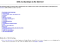 Irish Archaeology on the Internet